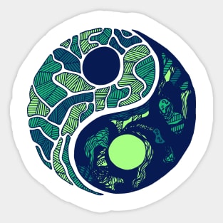 Ngreen Abstract Yin Yang Sticker